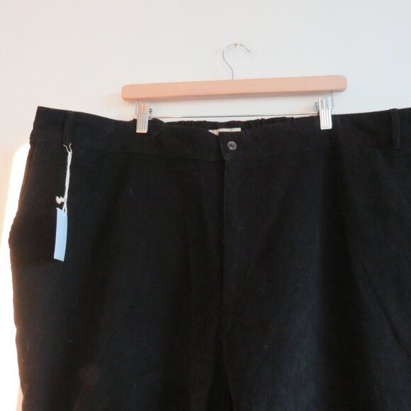 GILLIAN STEVENS Ollie Trouser Pants Black Corduroy Minimalist Size 3XL NWT - Picture 3 of 12